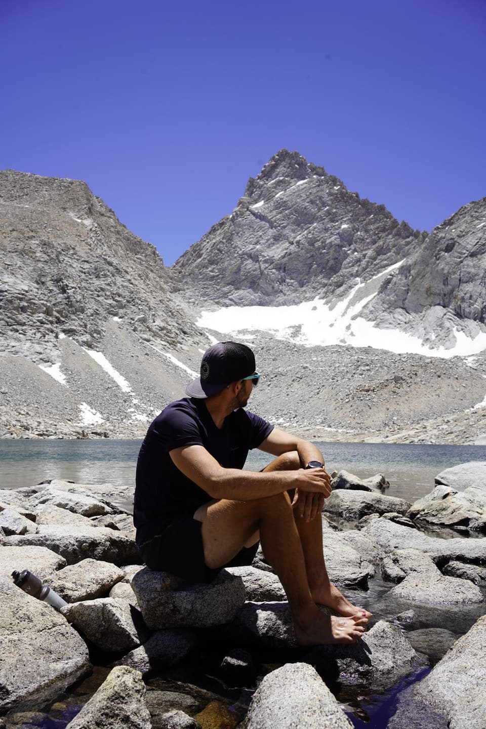 barefoot on granite