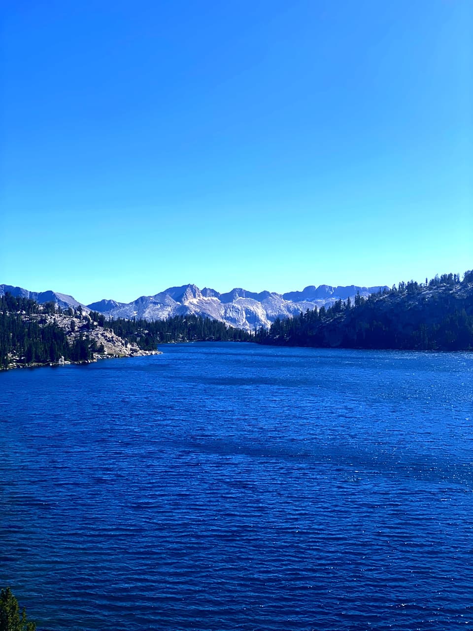 a lake below the trail, day 54 · photo #1419