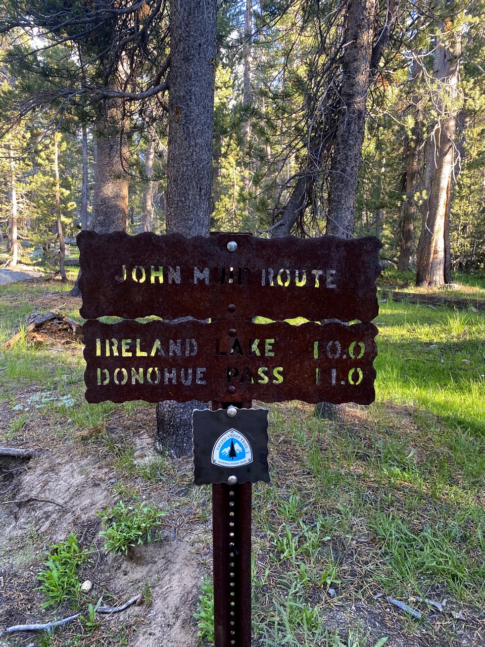 the John Muir Route sign, day 59 · photo #1490
