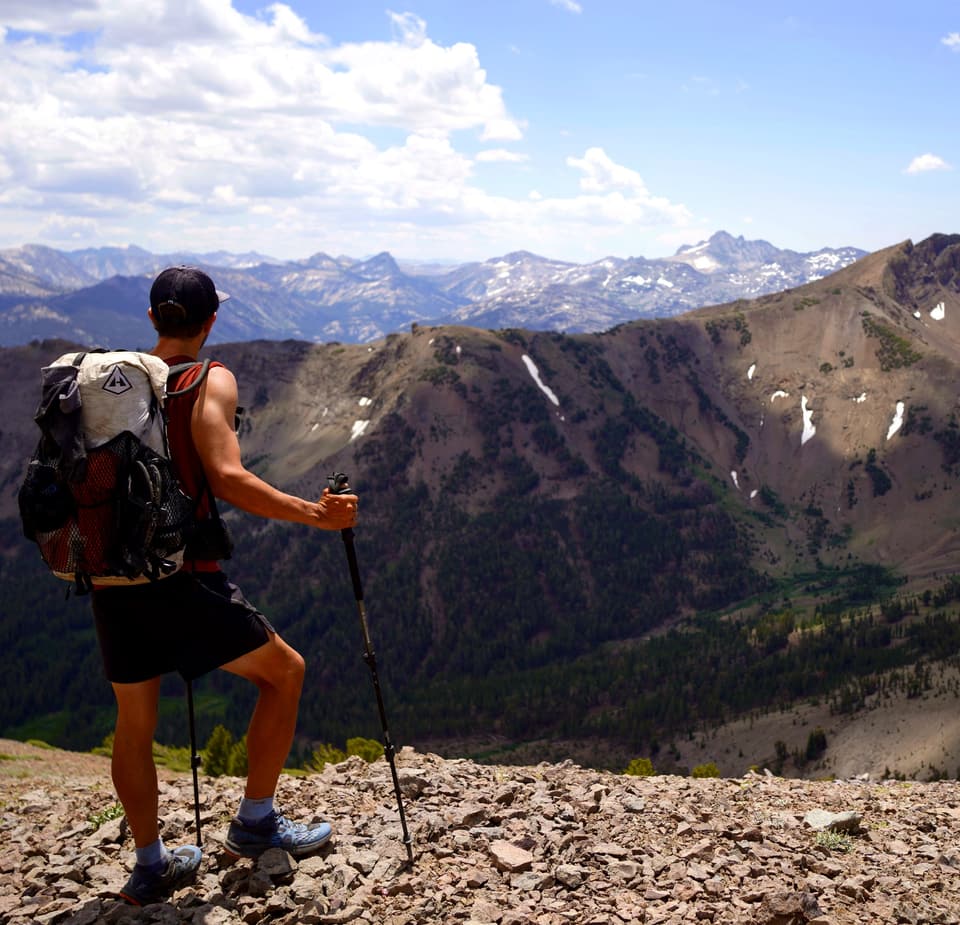 on the ridge above the Sonora Pass country
