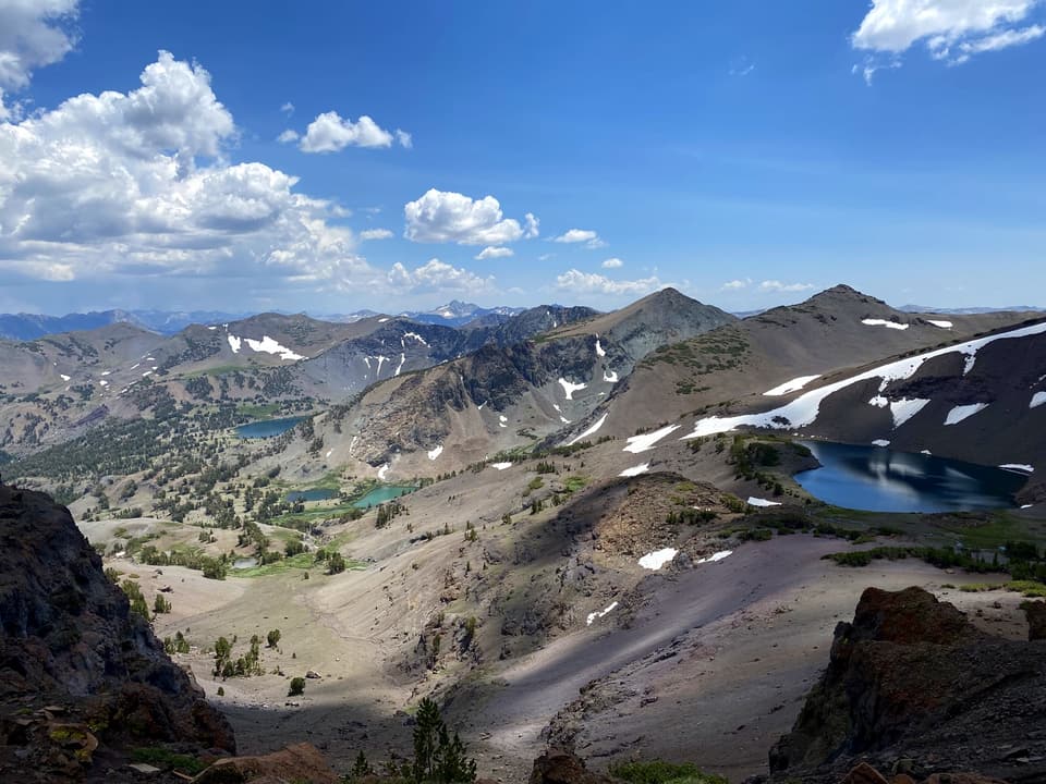 lakes below the ridge, day 63 · photo #1619