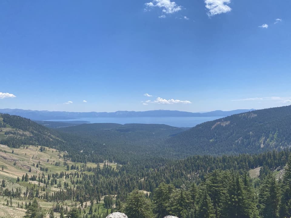Lake Tahoe from the crest