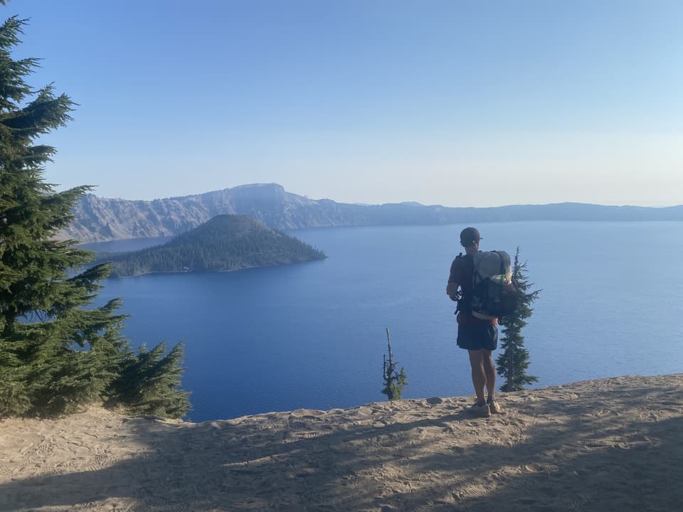Crater Lake rim, day 102