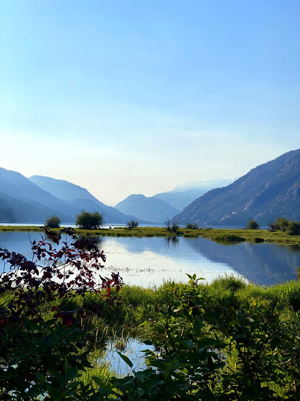 Lake Chelan in the morning, day 127