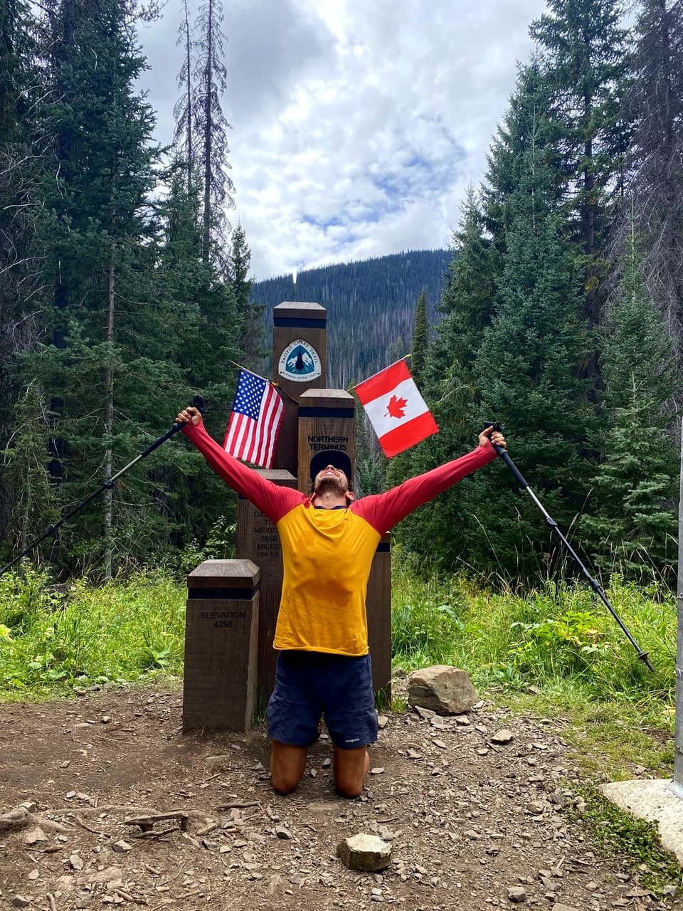 at the northern terminus