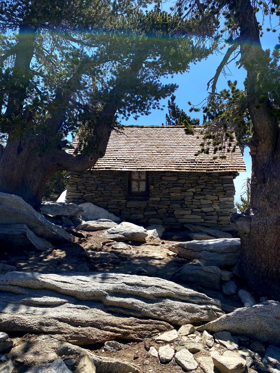 the stone hut near the summit, day 14