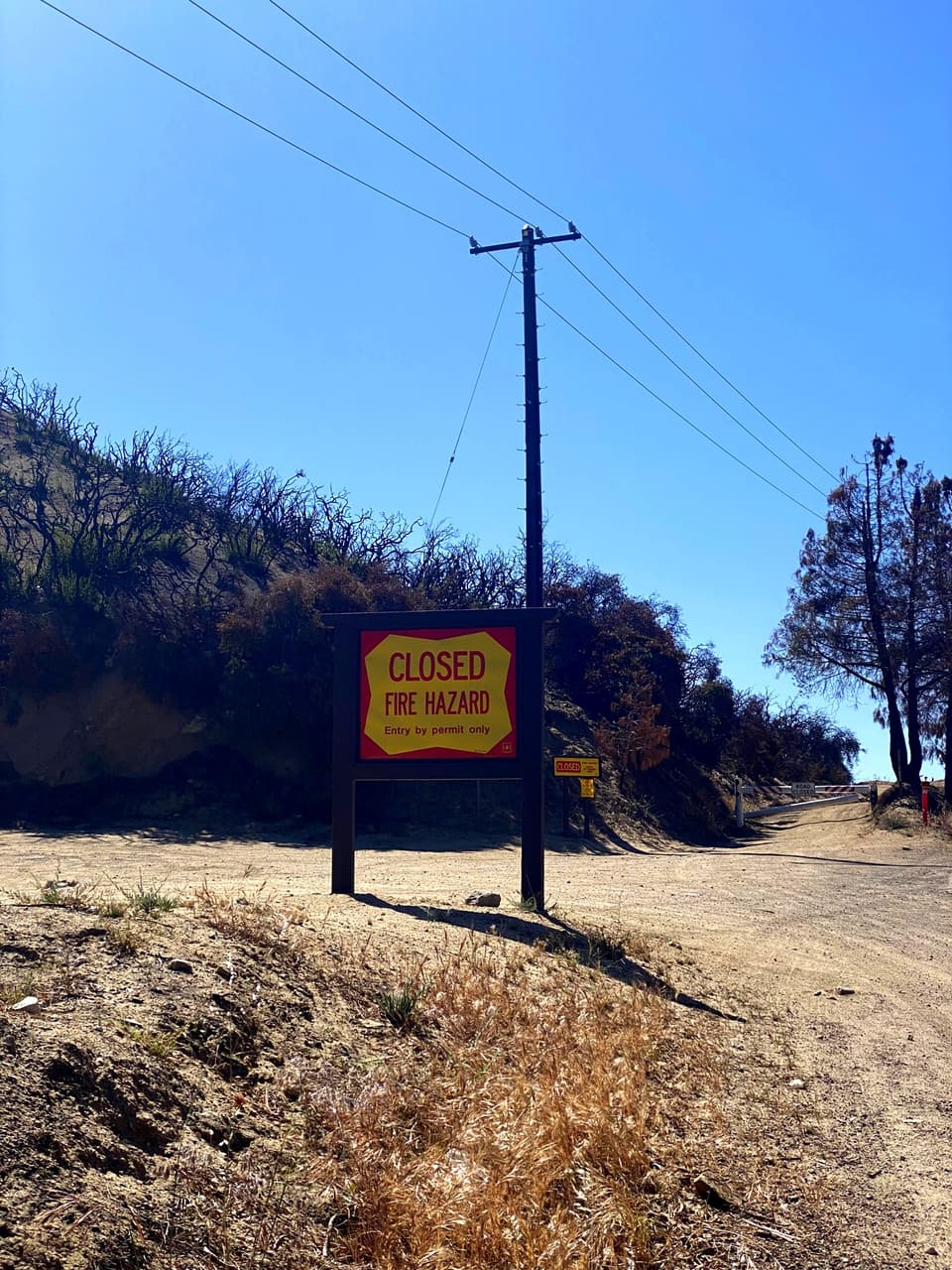 the fire-closure sign, day 30